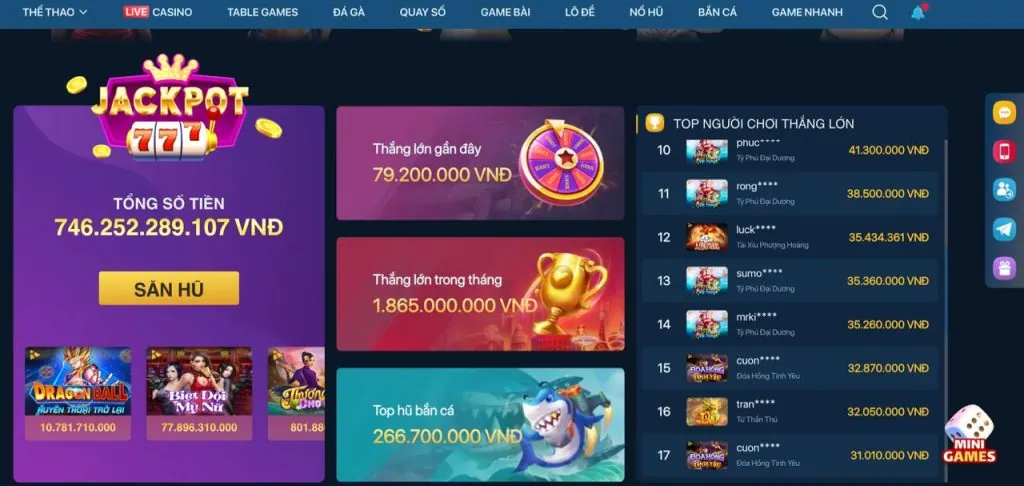Giao diện trò chơi bắn cá hấp dẫn tại 33wwin code